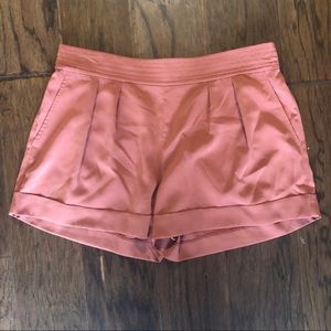 Pleated cute rust colored Nordstrom shorts